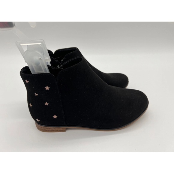 NEW: Toddler Girls' Jasmine Booties Black - Cat & Jack - Picture 1 of 5